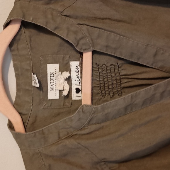 Malvin Linen Shirt Dress - Picture 2 of 3